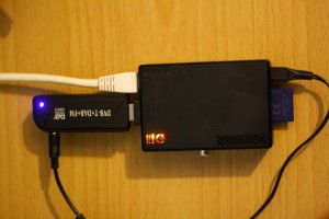 Raspberry Pi with a RTL SDR usb stick connected