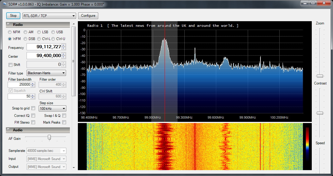 Stream RTL-SDR IQ data over a network using a Raspberry Pi & RTL_TCP