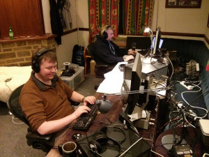 Ian (M0IRD) & Iain (M0PCB) operating the station