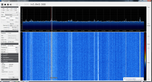 Spectrum Display of UKube-1 Pass