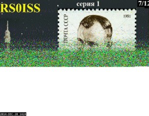 ISS SSTV Image 14:24z on 20/12/2014